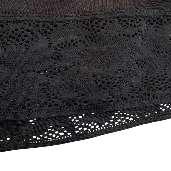 Tommy John Second Skin Lounge PJ Shorts with Pockets and Lace Trim Black Size L - Picture 7 of 10